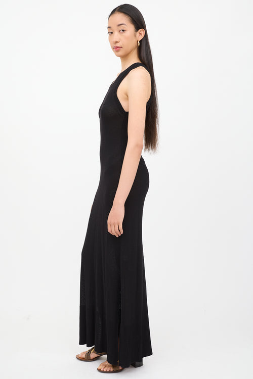 Iris Setlakwe Black Knit Sleeveless Dress