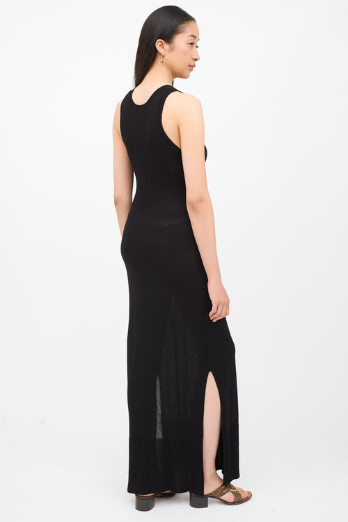 Iris Setlakwe Black Knit Sleeveless Dress