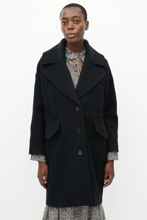 Iro Black Wool Coat