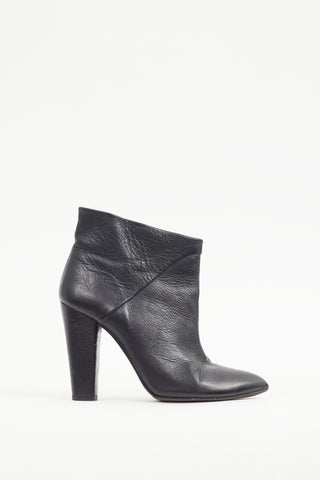 Iro Black Leather Pointed Boot