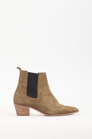 Iro Green Suede Yvette Boot