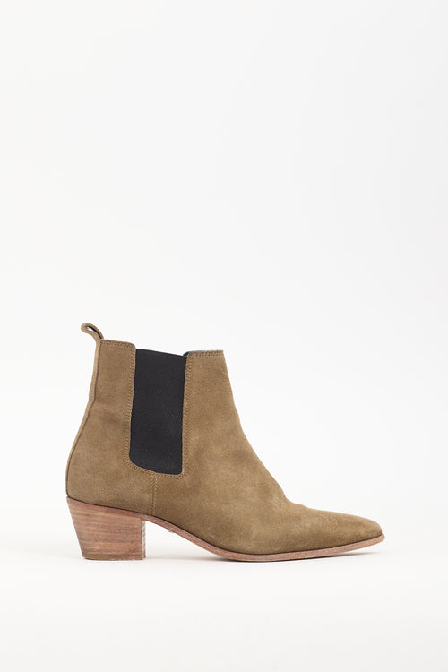 Iro Green Suede Yvette Boot