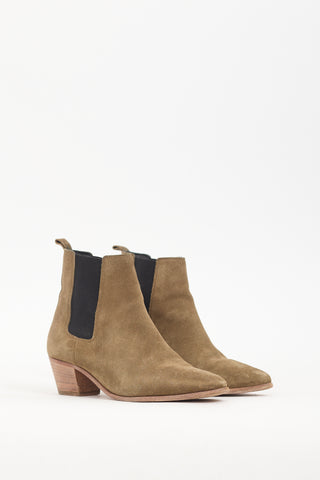 Iro Green Suede Yvette Boot