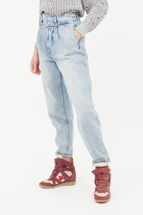 Iro Light Wash Joppo High Rise Jeans