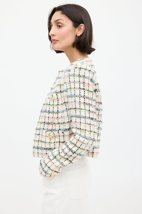 Iro White 
Multi Miora Tweed Blazer