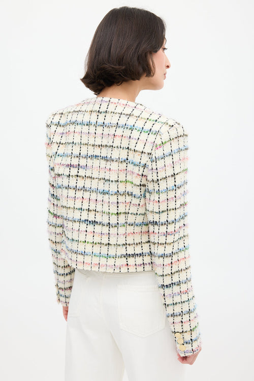 Iro White 
Multi Miora Tweed Blazer