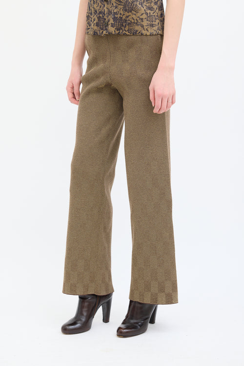 Isa Boulder Beige 
Brown Delusion Check Pant