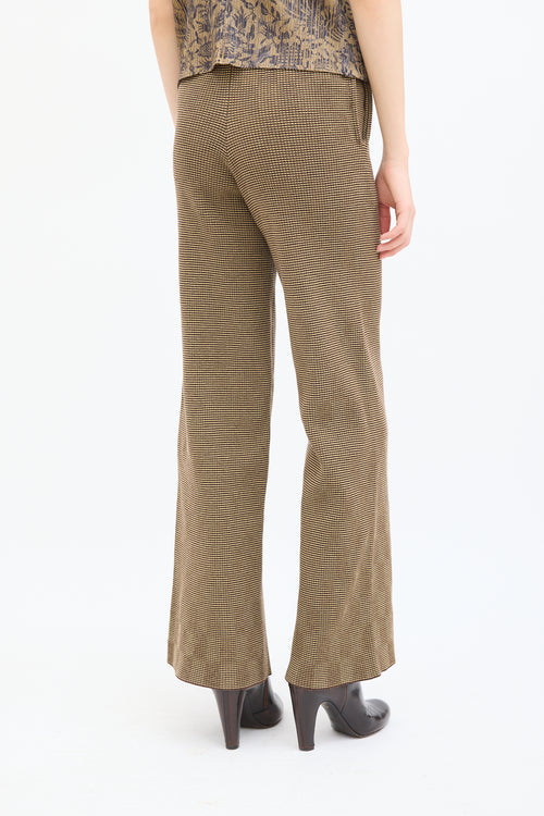 Isa Boulder Beige 
Brown Delusion Check Pant