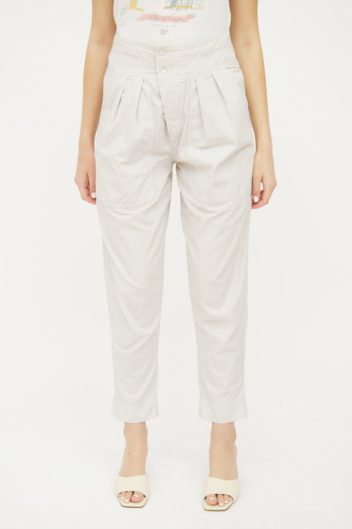 Isabel Marant Étoile Beige Tapered Pant