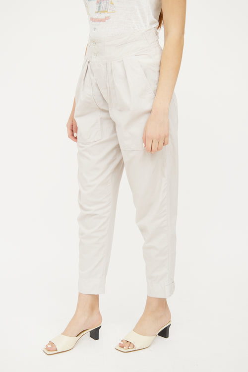 Isabel Marant Étoile Beige Tapered Pant