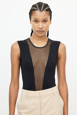 Isabel Marant Black Lace Bodysuit