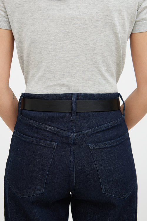 Isabel Marant Black Leather Lecce Tie Belt