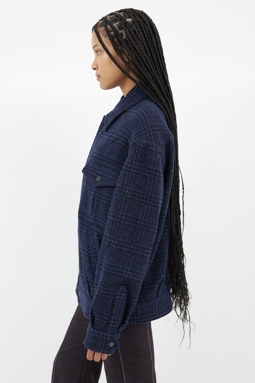 Isabel Marant Black 
Navy Sanchez Houndstooth Jacket