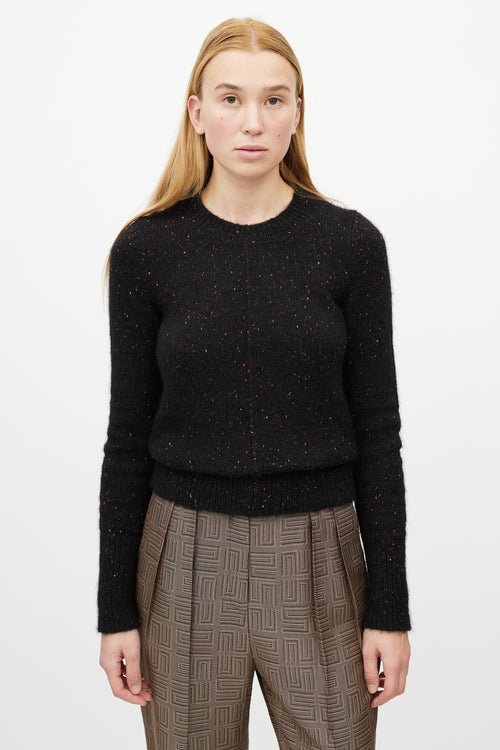 Isabel Marant Black Speckled Wool Sweater