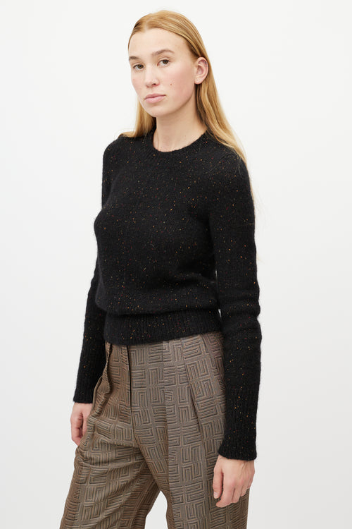 Isabel Marant Black Speckled Wool Sweater