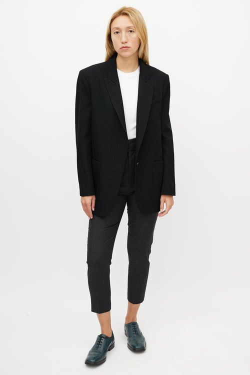 Isabel Marant Black Wool Patch Pocket Blazer