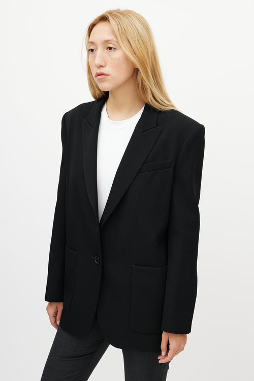 Isabel Marant Black Wool Patch Pocket Blazer