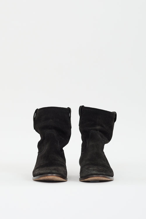 Isabel Marant Black Suede Susee Ankle Boot