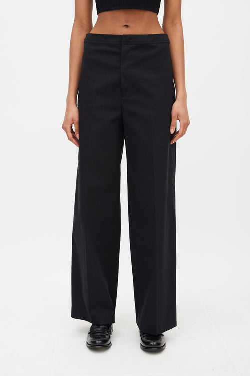 Isabel Marant Black Wide Leg Steve Trouser