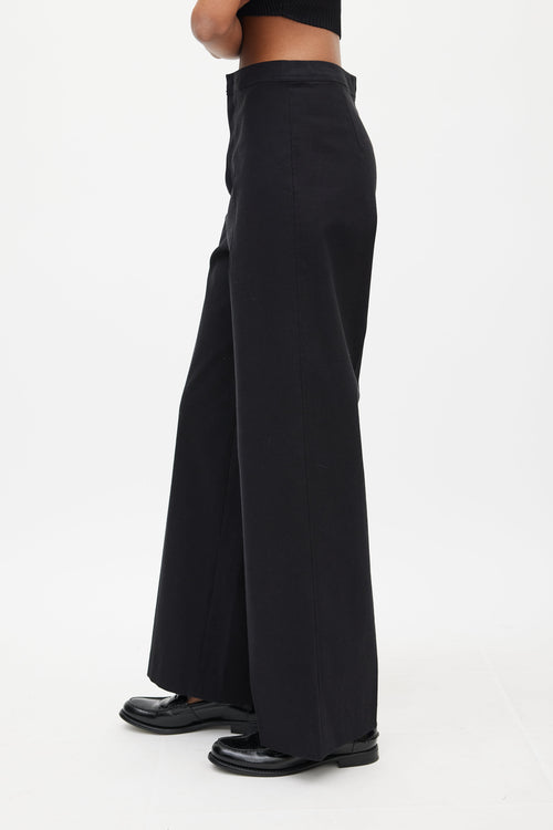 Isabel Marant Black Wide Leg Steve Trouser