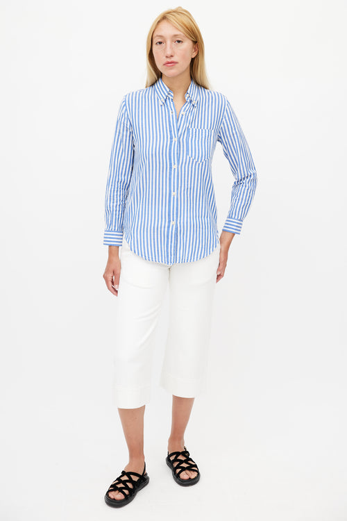 Isabel Marant Blue 
White Striped Shirt