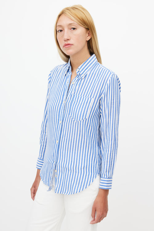 Isabel Marant Blue 
White Striped Shirt