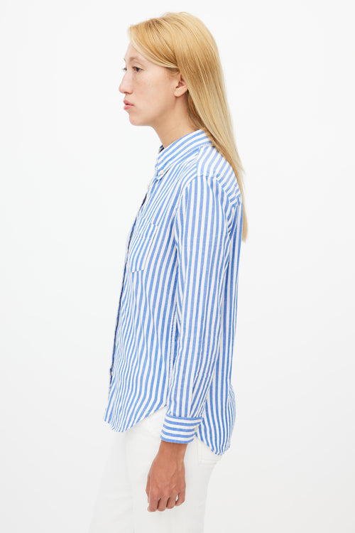 Isabel Marant Blue 
White Striped Shirt