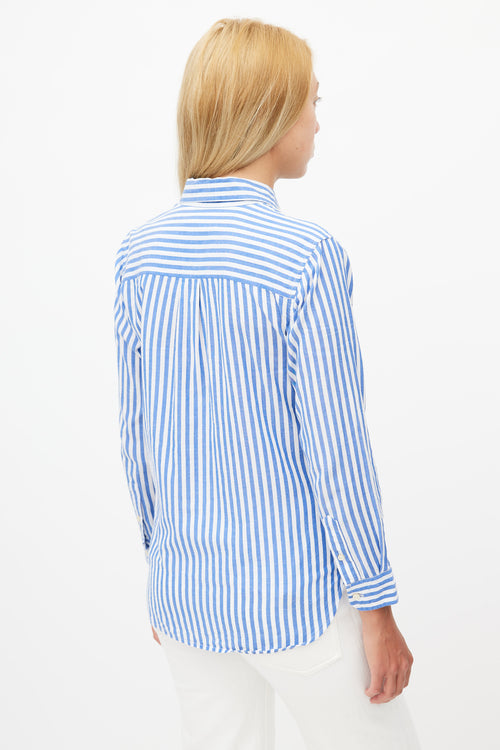 Isabel Marant Blue 
White Striped Shirt