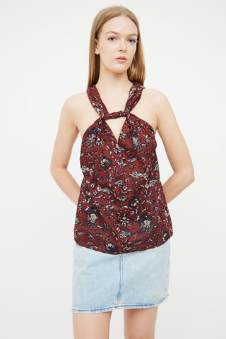 Isabel Marant Étoile Brown Patterned Top