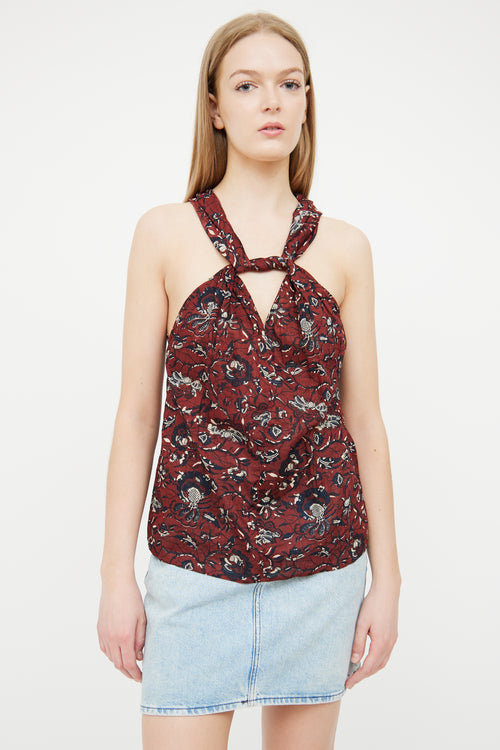 Isabel Marant Étoile Brown Patterned Top