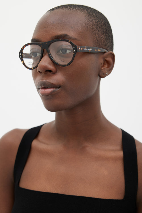 Isabel Marant Brown IM0017 Aviator Glasses