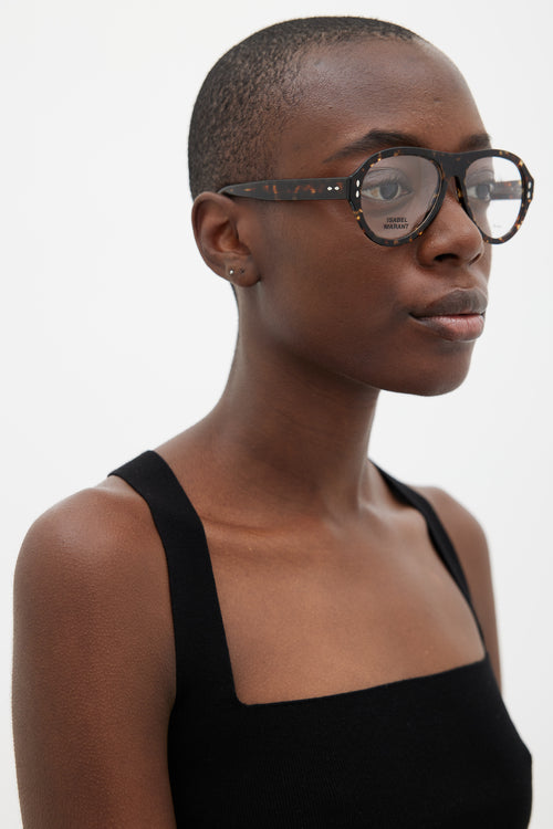 Isabel Marant Brown IM0017 Aviator Glasses