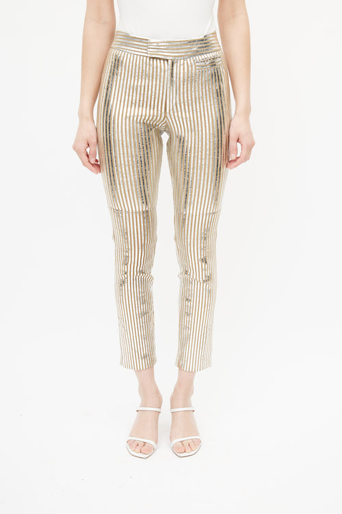 Isabel Marant Brown 
Silver Stripe Trouser