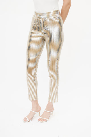 Isabel Marant Brown 
Silver Stripe Trouser