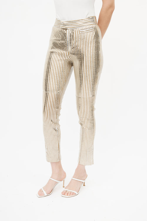 Isabel Marant Brown 
Silver Stripe Trouser