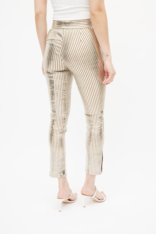 Isabel Marant Brown 
Silver Stripe Trouser