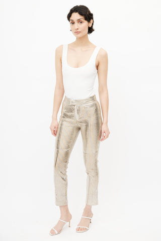 Isabel Marant Brown 
Silver Stripe Trouser