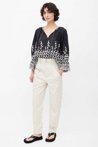 Isabel Marant Étoile Beige Balloon Leg Pant