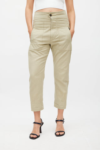 Isabel Marant Étoile Khaki Green Raluni Cargo Pant