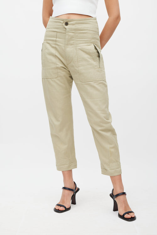 Isabel Marant Étoile Khaki Green Raluni Cargo Pant