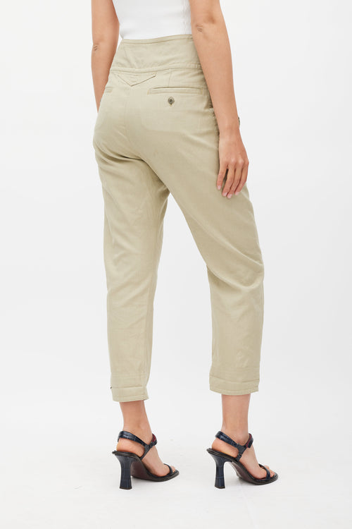 Isabel Marant Étoile Khaki Green Raluni Cargo Pant