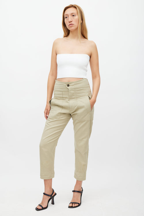 Isabel Marant Étoile Khaki Green Raluni Cargo Pant