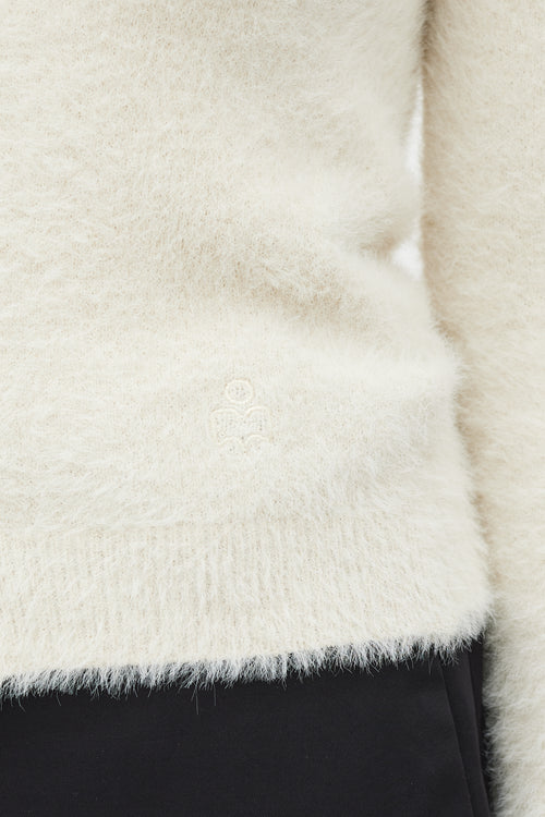 Isabel Marant Étoile Beige Fuzzy Olena Cardigan