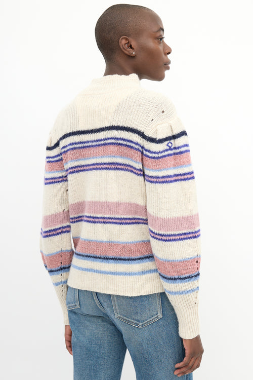 Isabel Marant Étoile Beige 
Multi Wool Georgie Sweater