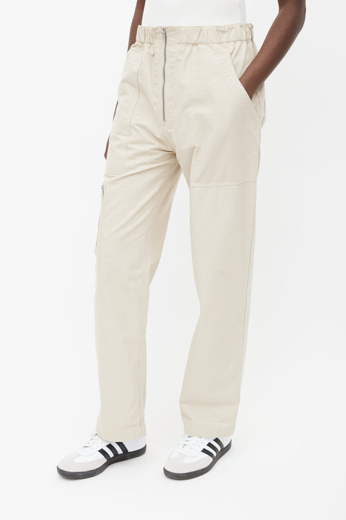 Isabel Marant Étoile Beige Noferis Cargo Pant