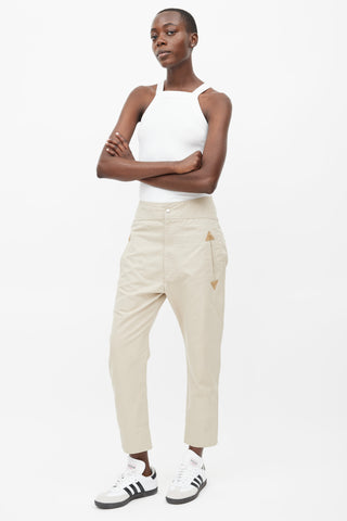 Isabel Marant Étoile Beige Raluniae Tapered Pant