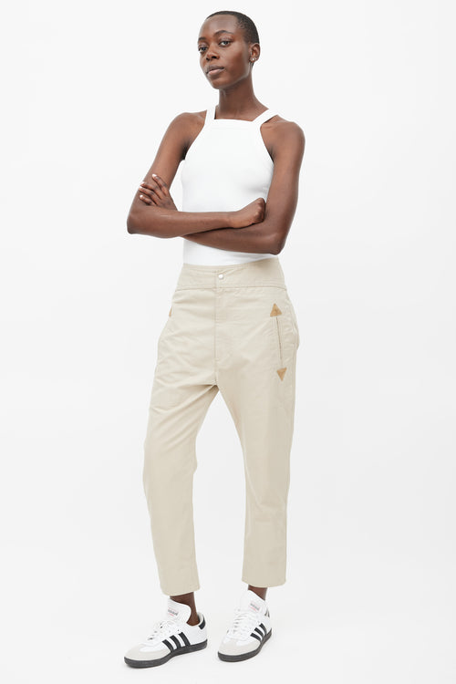 Isabel Marant Étoile Beige Raluniae Tapered Pant