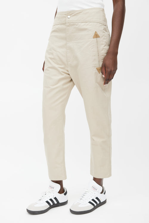 Isabel Marant Étoile Beige Raluniae Tapered Pant