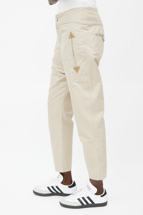 Isabel Marant Étoile Beige Raluniae Tapered Pant