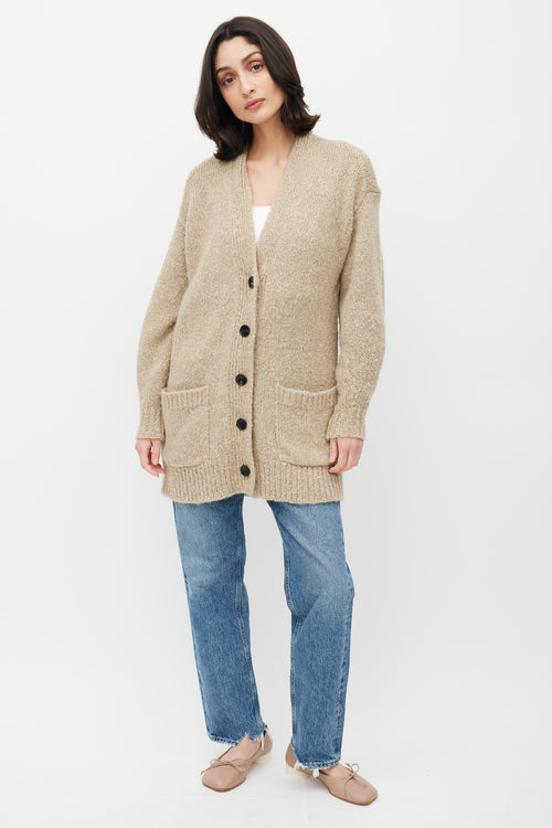 Isabel Marant Étoile Beige Scott Knit Cardigan